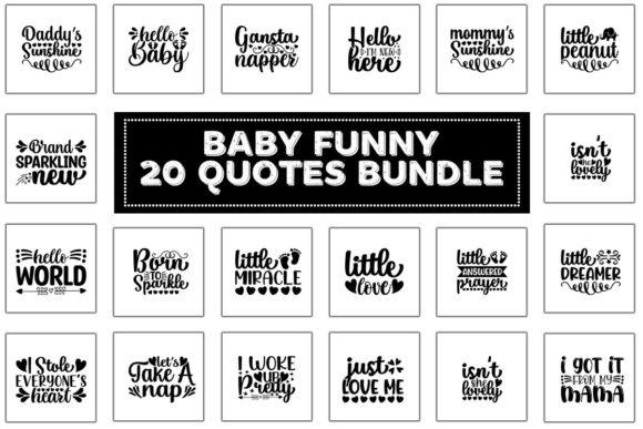 Baby Funny Mega Svg Bundle Graphics for Crafts