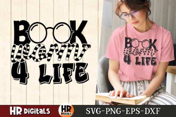 Book Worm 4 Life: A Graphic Asset for Book-Loving Brands
