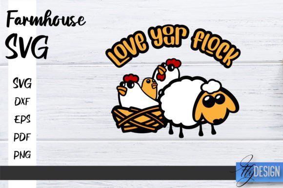 Farmhouse SVG Family Graphics for Crafts