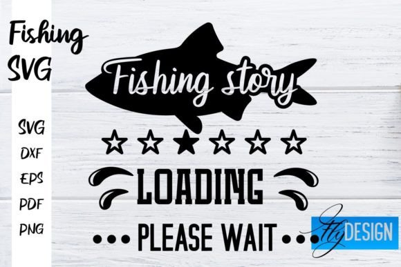 Fishing SVG Fishman Funny Graphics for Crafts