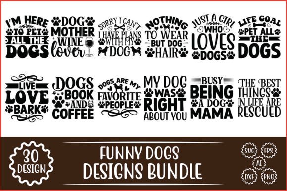 Fun Dogs Graphics for Creative Crafts