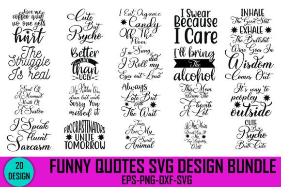 Funny Quotes Graphics for Crafts