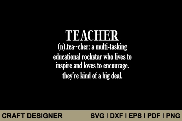 Teacher Funny Definition Graphics for Crafts