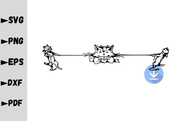 Three Funny Cats SVG: A Graphic Asset for Playful Web Design