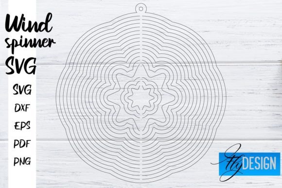 Wind Spinner SVG for Creative Graphics and Crafts
